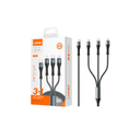 CABLE LDNIO LC94C TC 1M 3EN1 100W (V8-IPH-TC) - CORDÓN BLACK