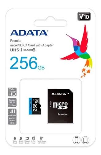 MEMORY MICRO SD ADATA 256 GB
