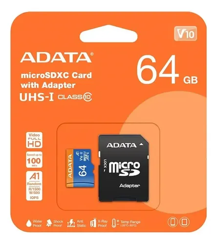 MEMORY MICRO SD ADATA 64 GB