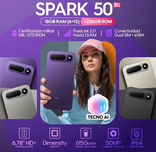 CELULAR TECNO SPARK 50 5G